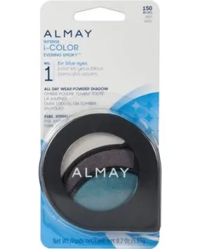 ALMAY Intense I-Color Powder Shadow, Evening Smoky, 150 Blues