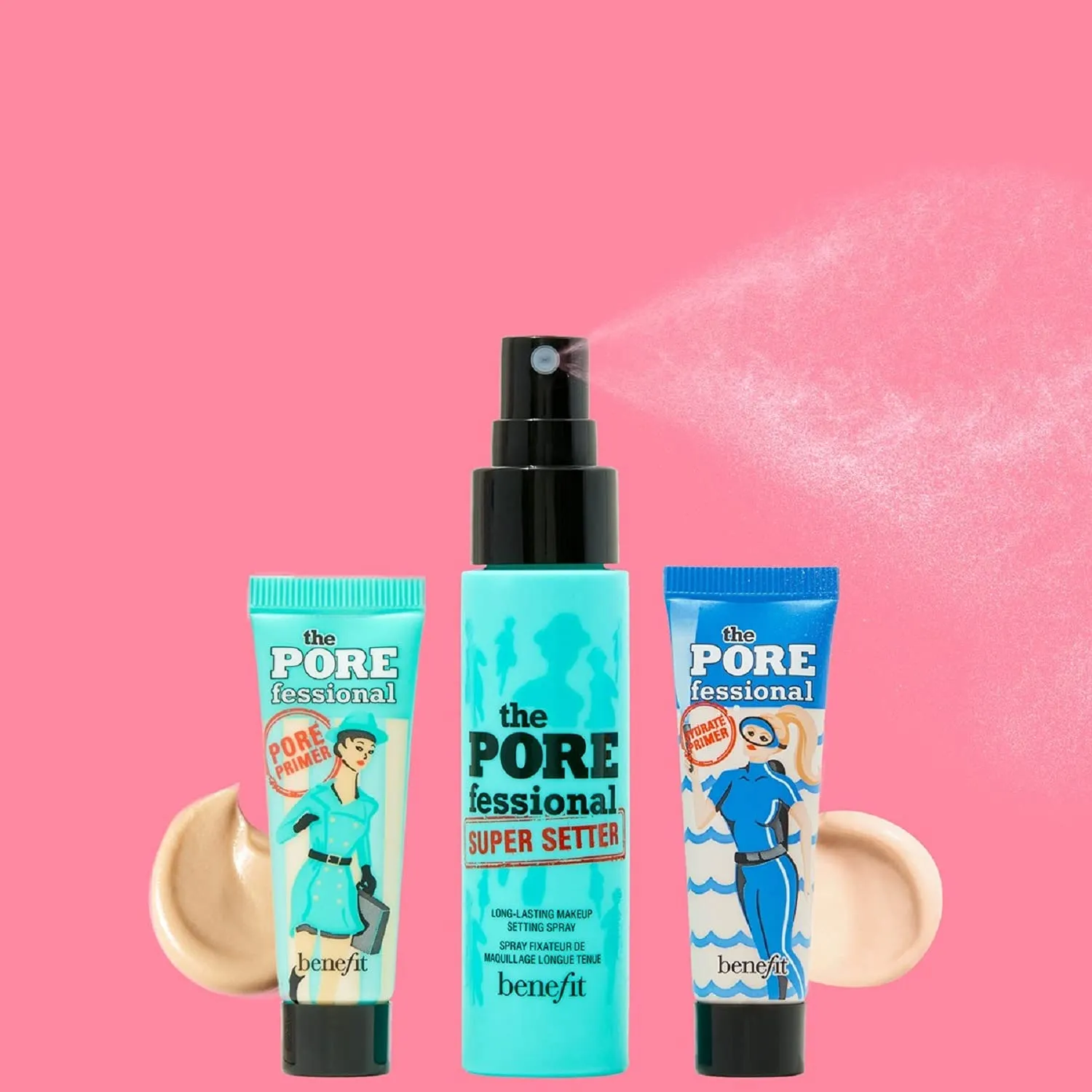 Benefit Join the POREfessionals - MINI pore primer, hydrating primer & makeup setting spray (Worth ¬£37.50)