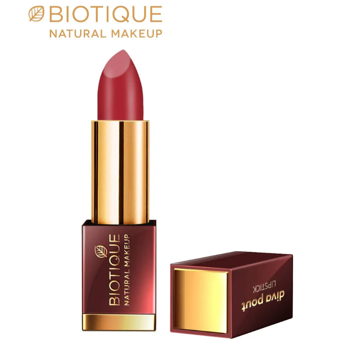 Biotique Natural Makeup Diva Pout Lipstick, Color Me Pink, 4g