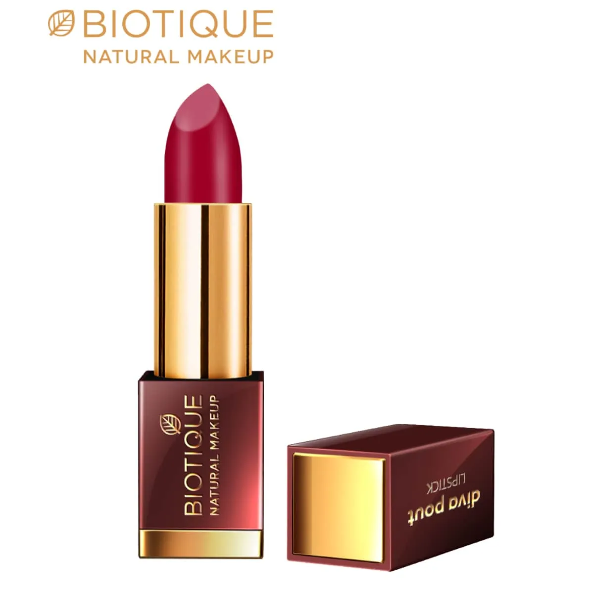 Biotique Natural Makeup Diva Pout Lipstick, Color Me Pink, 4g