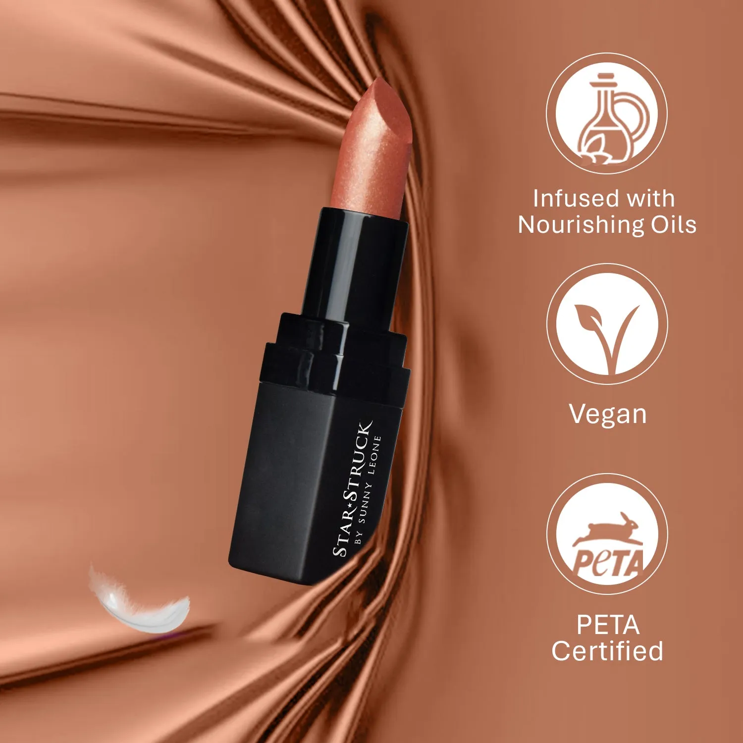 Bronze Beauty - Shimmer Lipstick - Brown, Metallic Lipsticks | 4.2gms