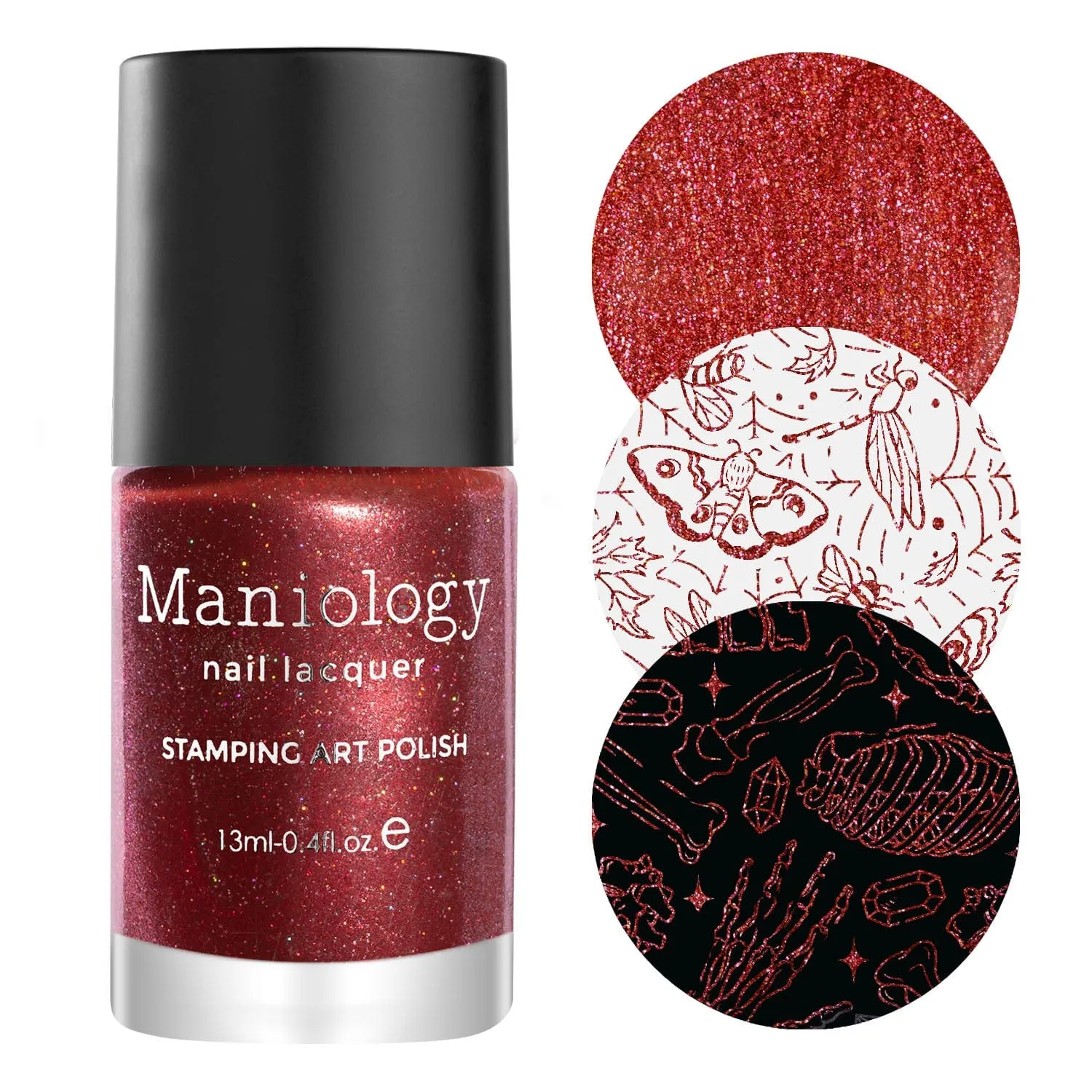 Casting Spells: Blood Bender (B445) - Red Holo-Sanded Stamping Polish