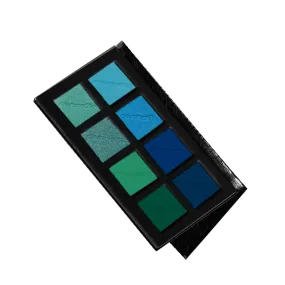 Cozzette Beauty Blue/Green Eyeshadow Palette Color Story