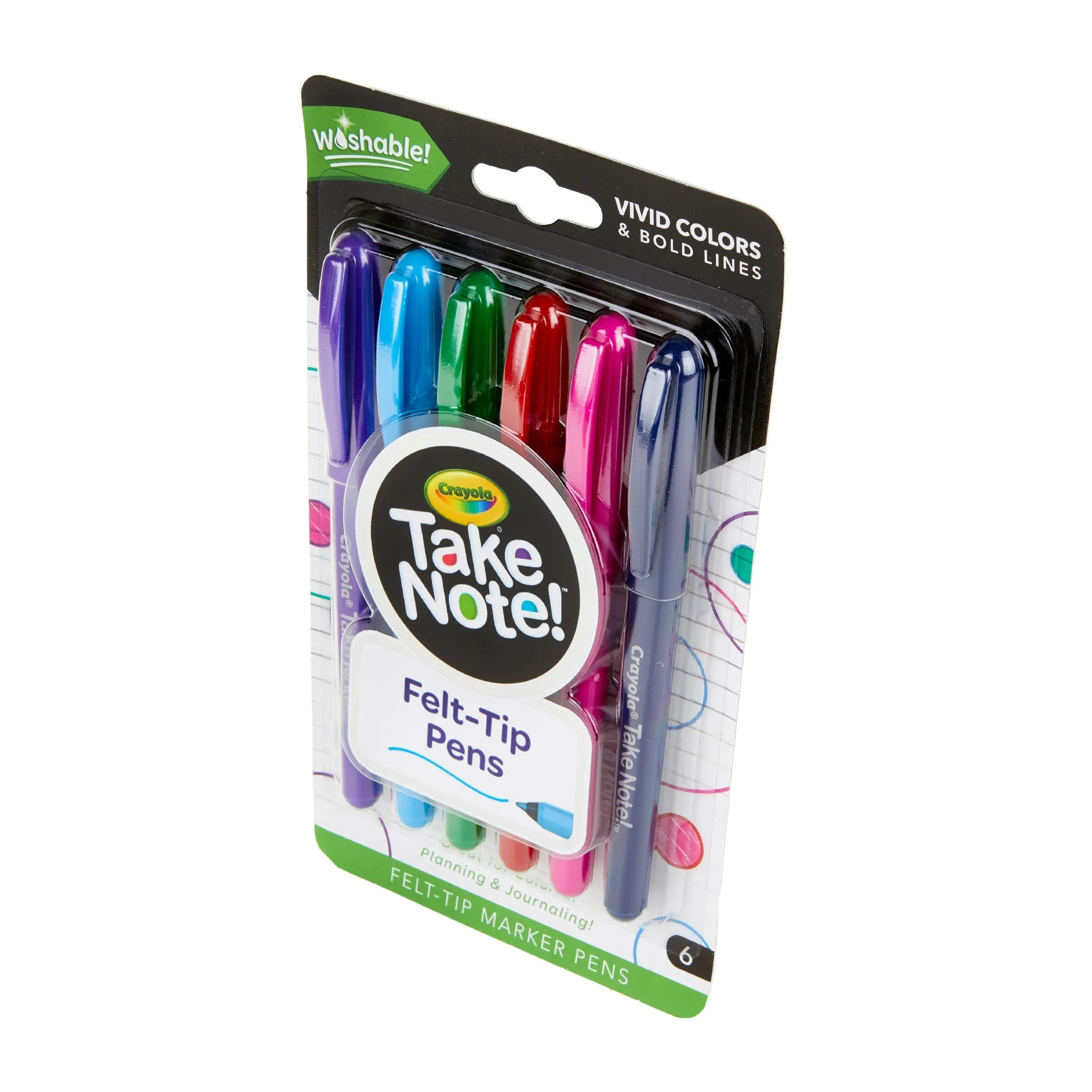 CRAYOLA Take Note! Washable Felt Tip Pens