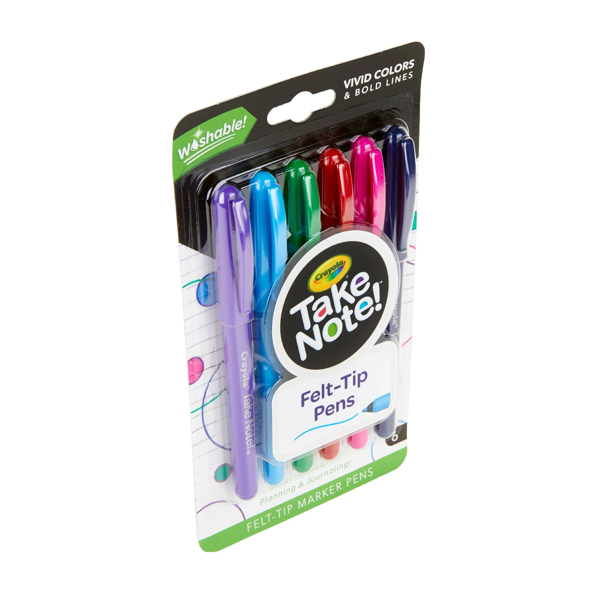 CRAYOLA Take Note! Washable Felt Tip Pens