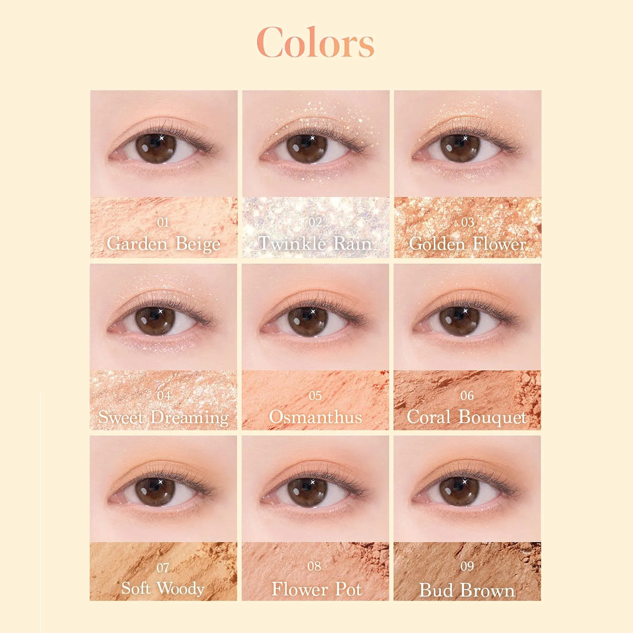 Dasique Eye Shadow Palette 26 Golden Flower