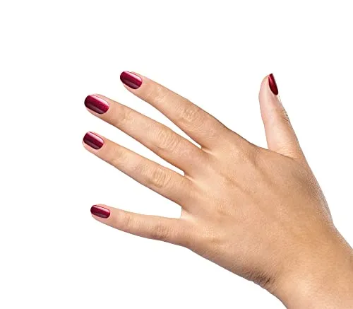 duri Nail Polish, 754 Social Bubble, Red Glitter Shimmer, Full Coverage, 0.45 Fl Oz