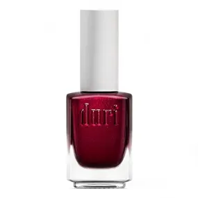 duri Nail Polish, 754 Social Bubble, Red Glitter Shimmer, Full Coverage, 0.45 Fl Oz