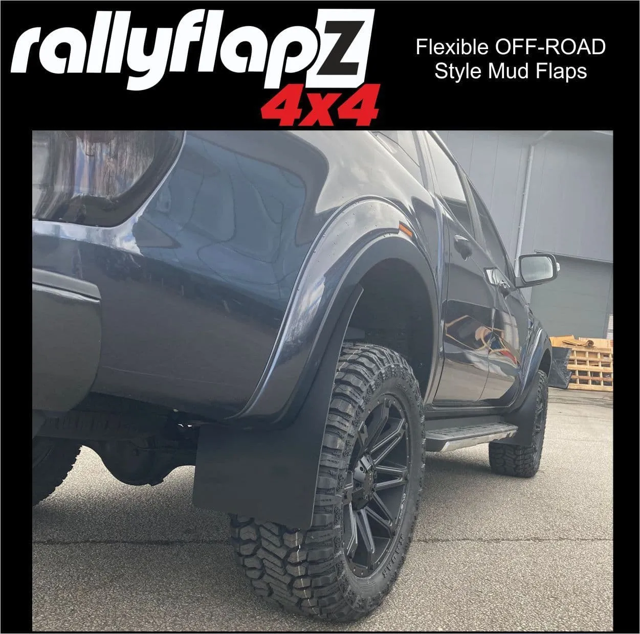 Extended Arch Mud Flaps to fit FORD RANGER T7 T8 2015-2021