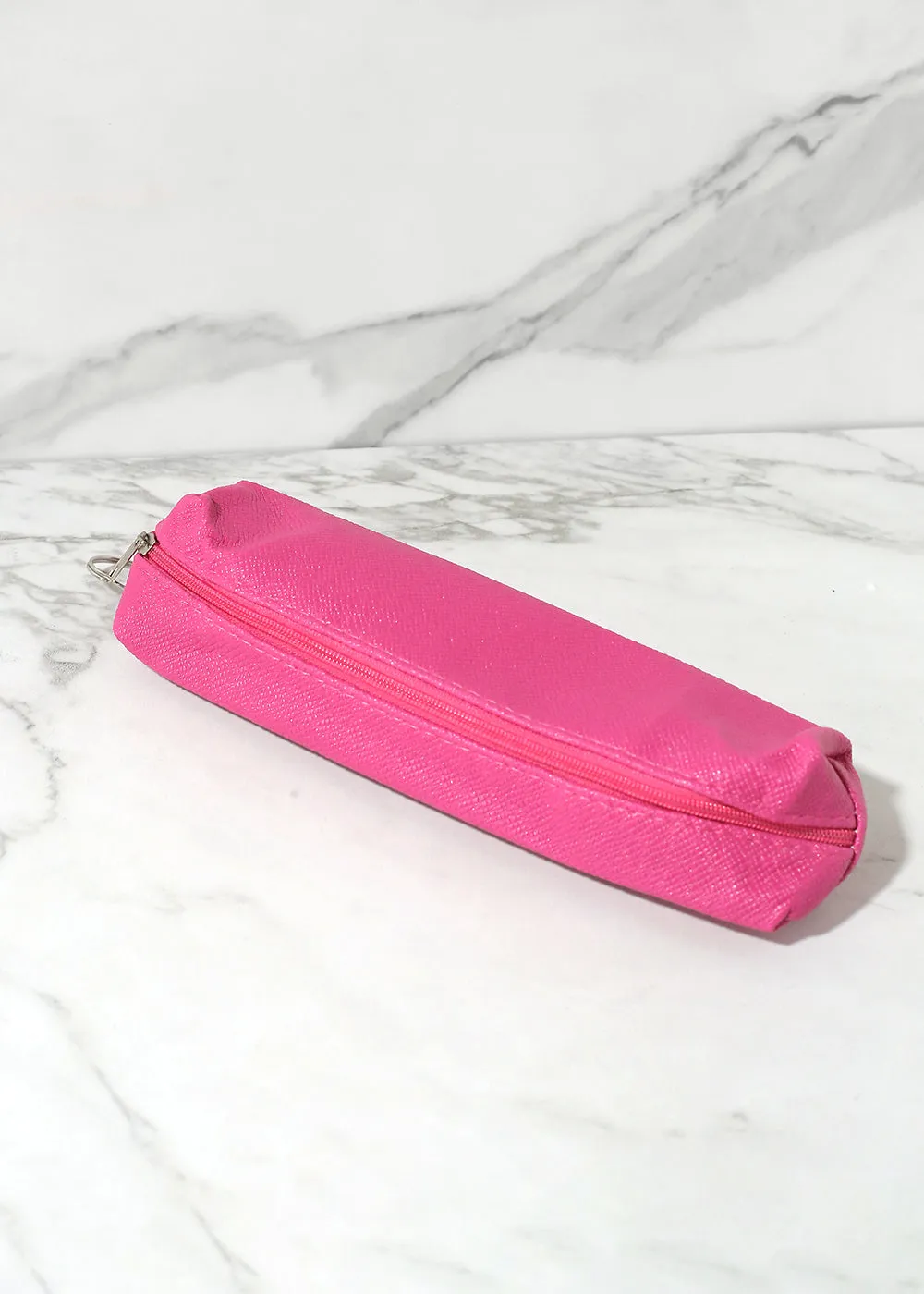 Faux Leather Pencil Pouch