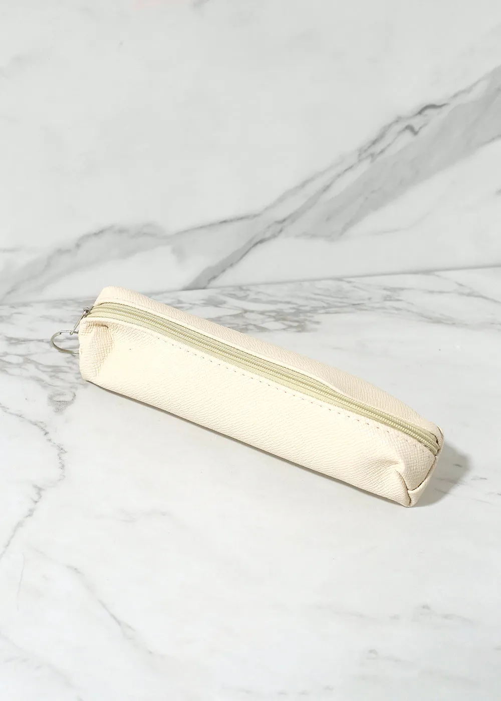 Faux Leather Pencil Pouch