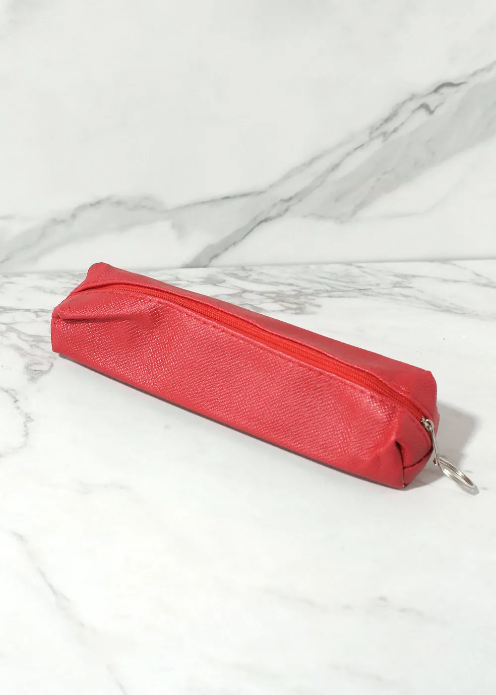 Faux Leather Pencil Pouch