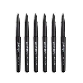 Felt Tip Black Pens 6 pc