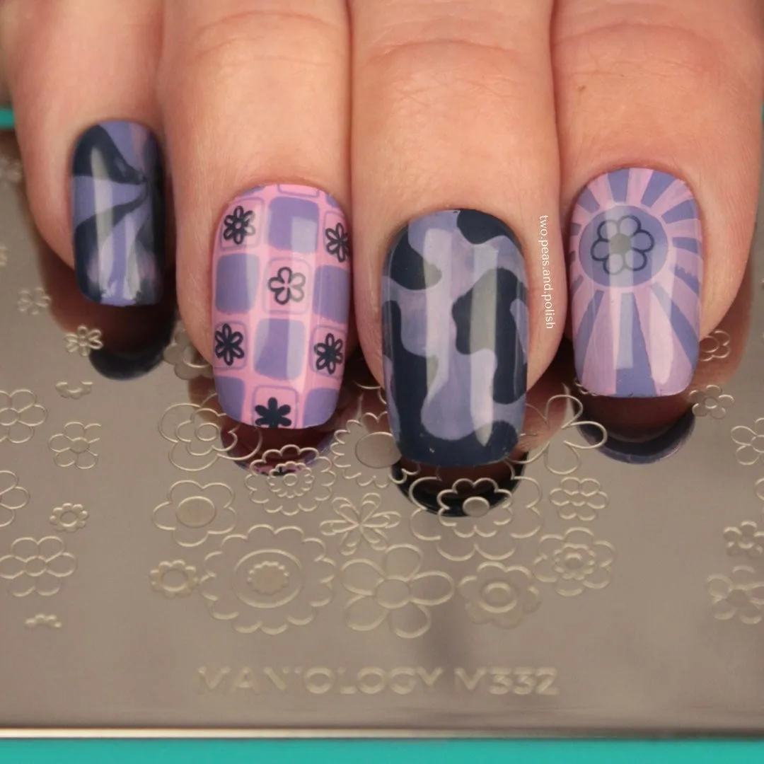 Floral Fever (M332) - Nail Stamping Plate