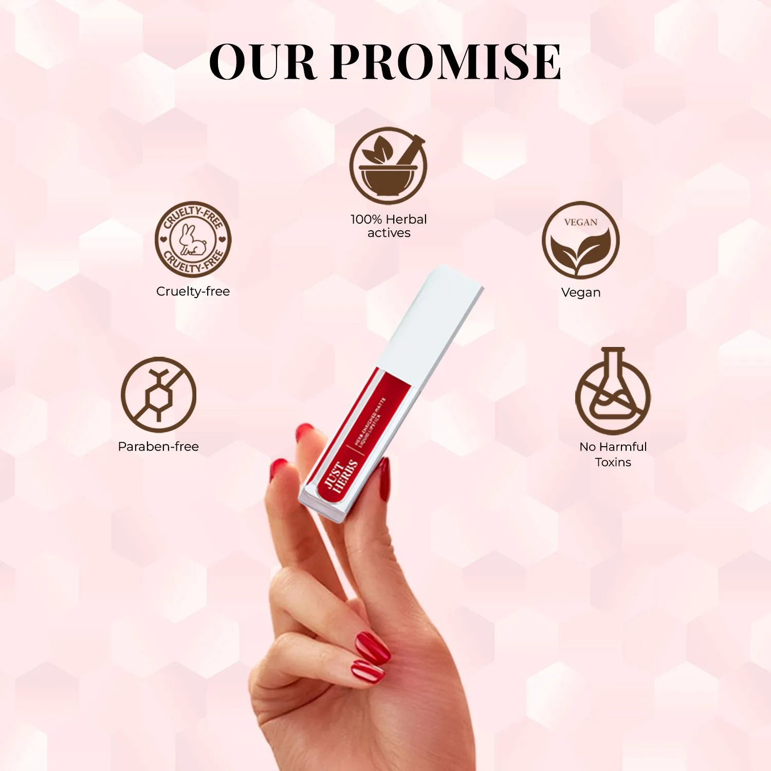 Full-Size Herb Enriched Matte Liquid Lipstick Kit - Set of 3 : 6 ml