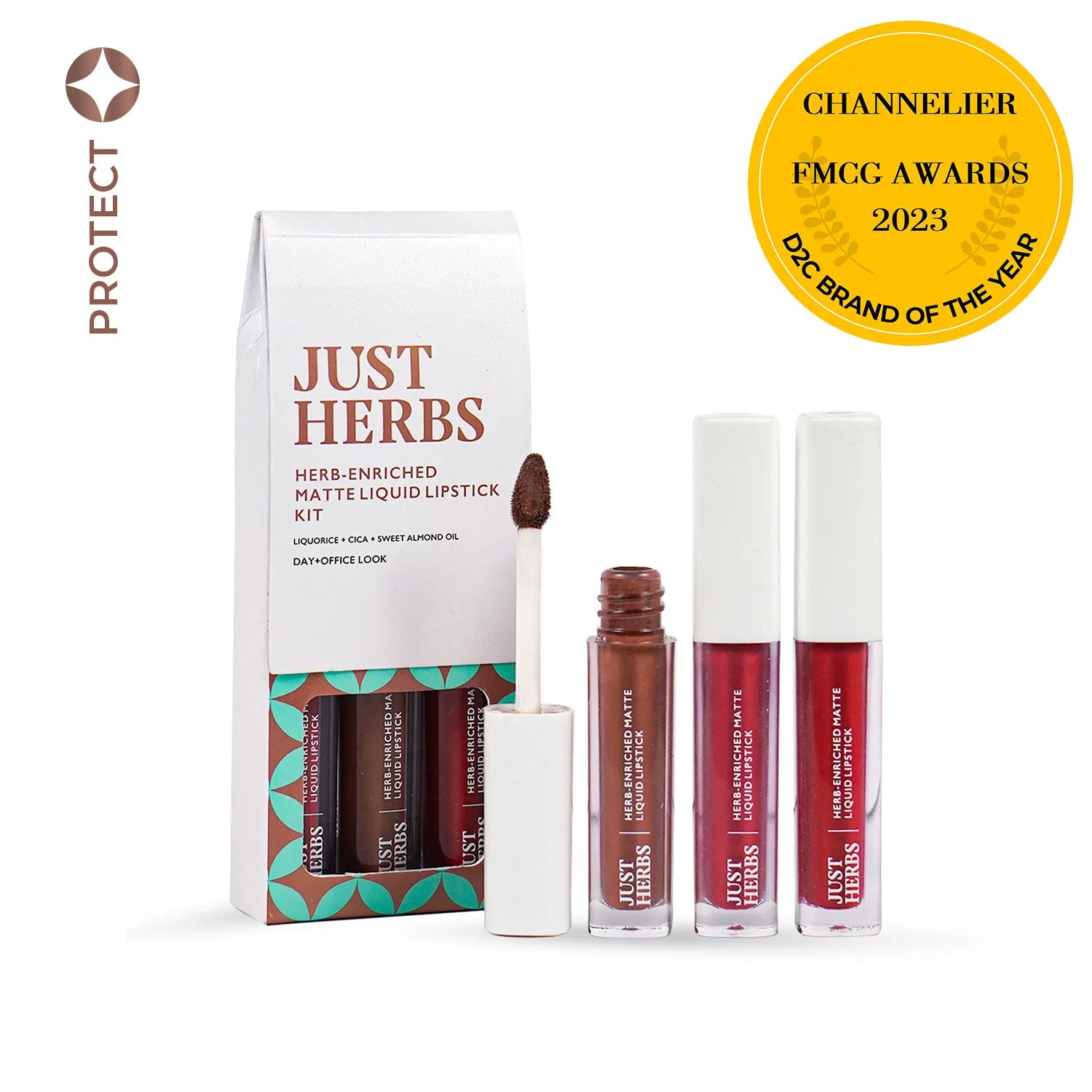 Full-Size Herb Enriched Matte Liquid Lipstick Kit - Set of 3 : 6 ml