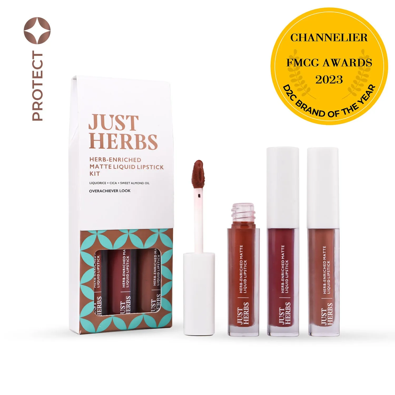 Full-Size Herb Enriched Matte Liquid Lipstick Kit - Set of 3 : 6 ml