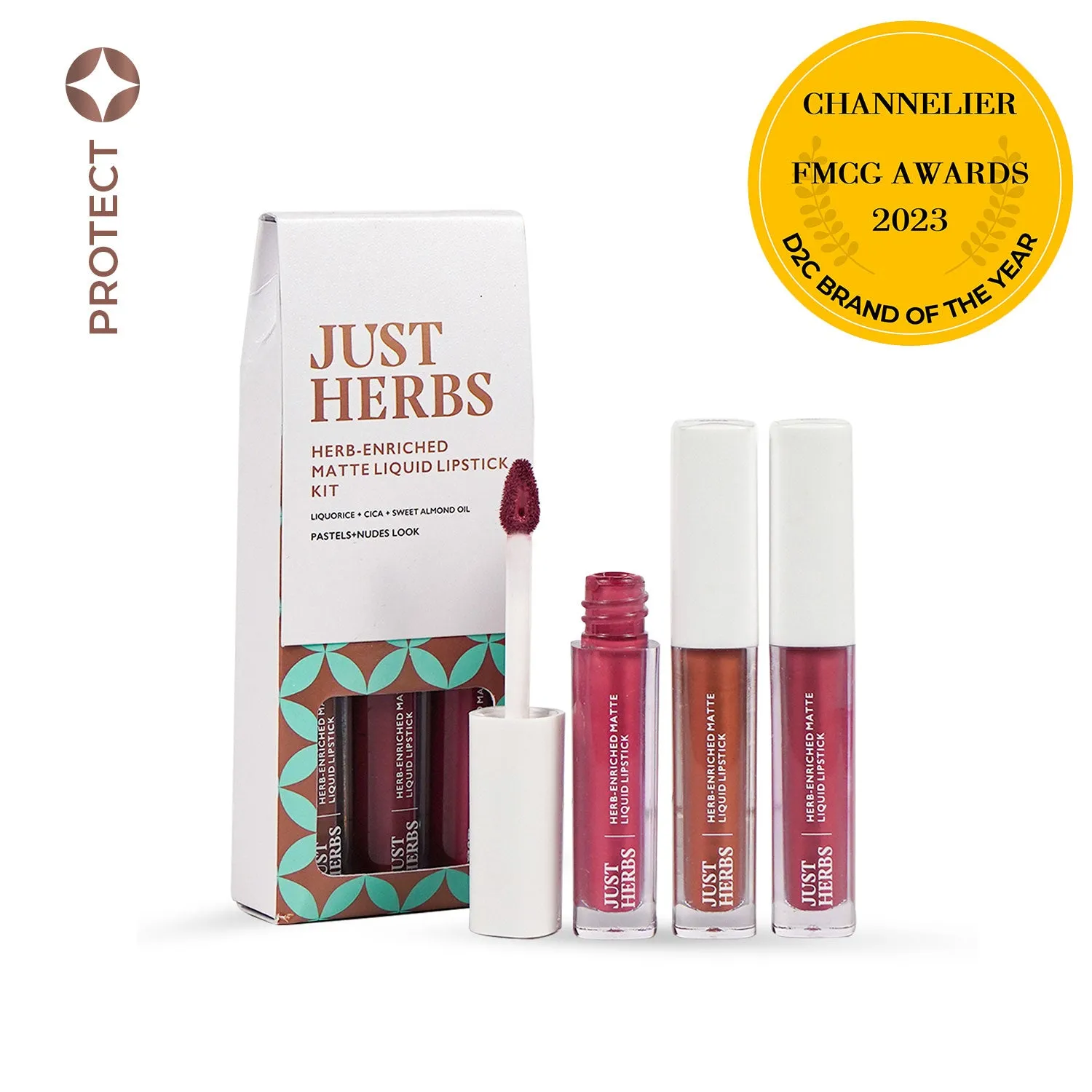 Full-Size Herb Enriched Matte Liquid Lipstick Kit - Set of 3 : 6 ml