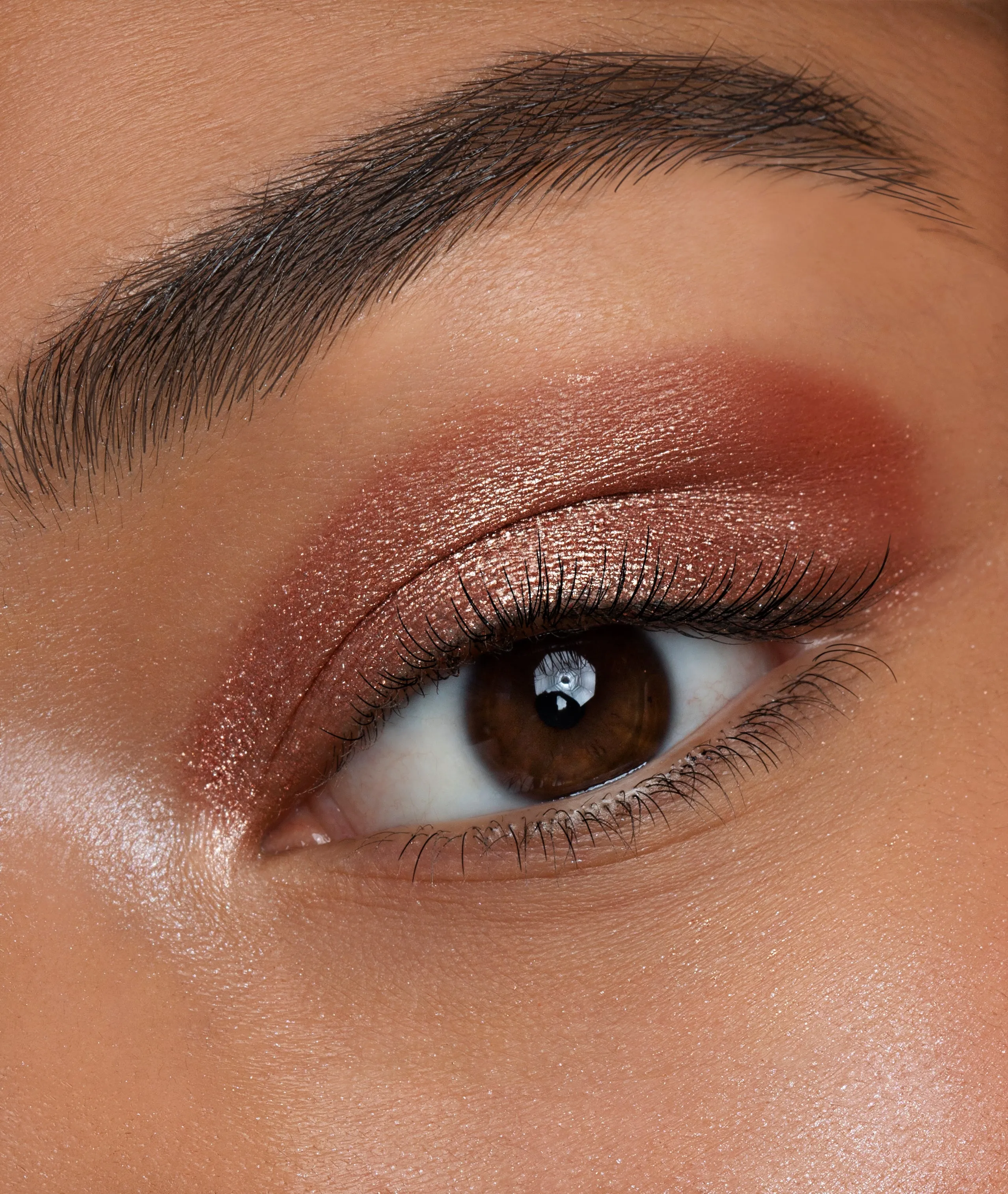 Glitter Chrome Eyeshadow - Rose Gold