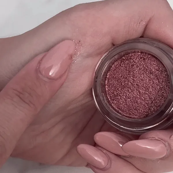 Glitter Chrome Eyeshadow - Rose Gold