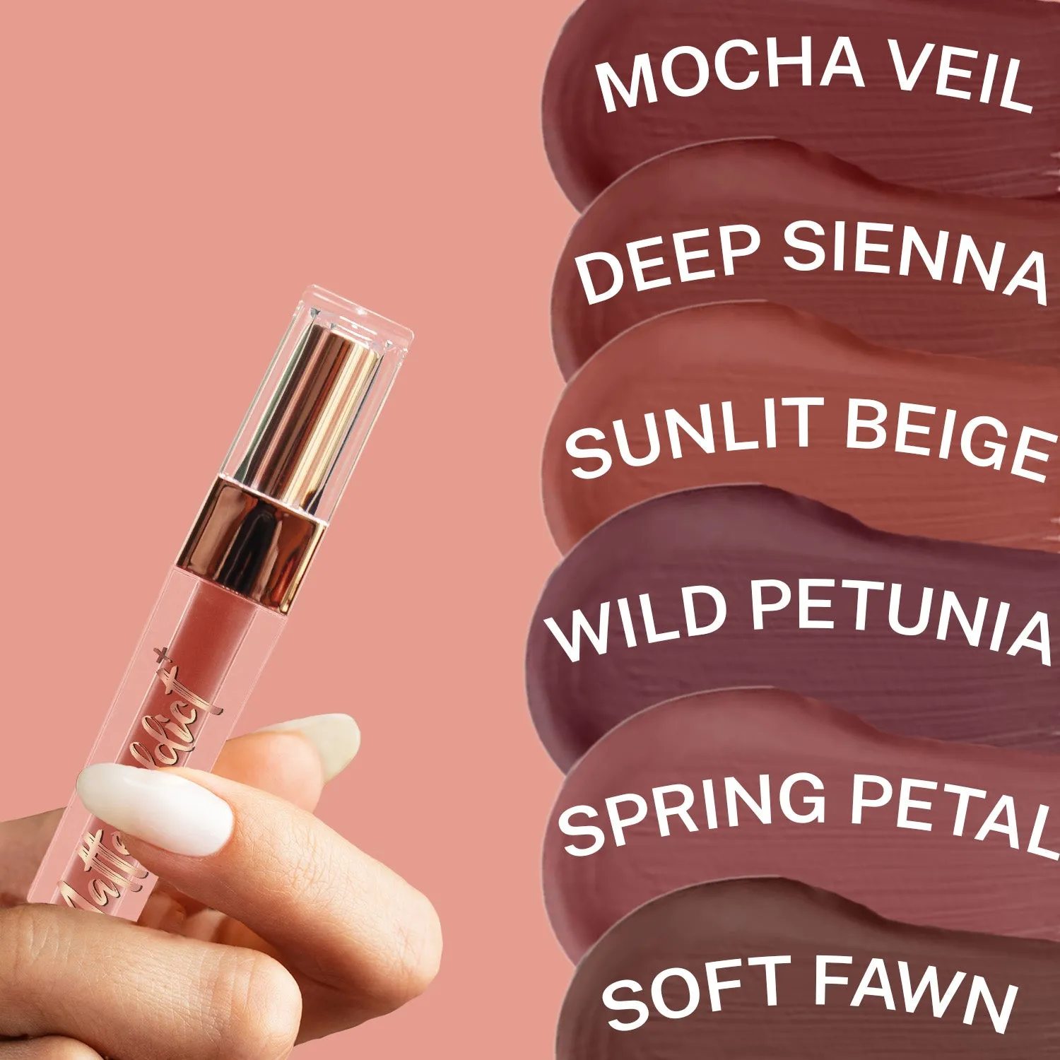 Jaquline USA Matte Addict   Liquid Lipstick, 8Hr stay, Lightweight & Transfer proof - Mocha Veil 01, 3.5ml