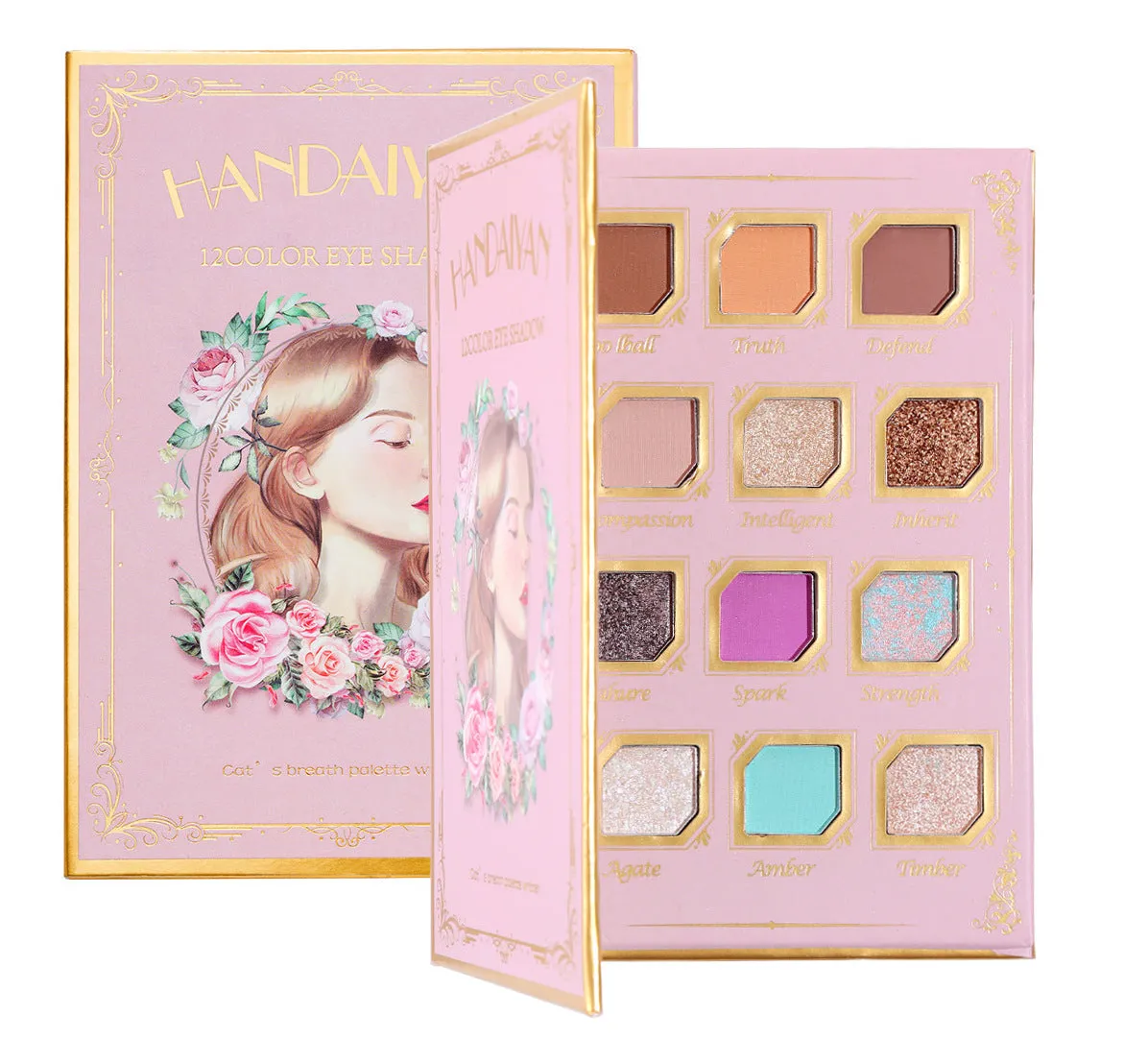 MA593 - Eyeshadow Palette Matte Glitter Pearl Makeup