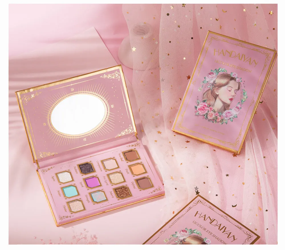 MA593 - Eyeshadow Palette Matte Glitter Pearl Makeup