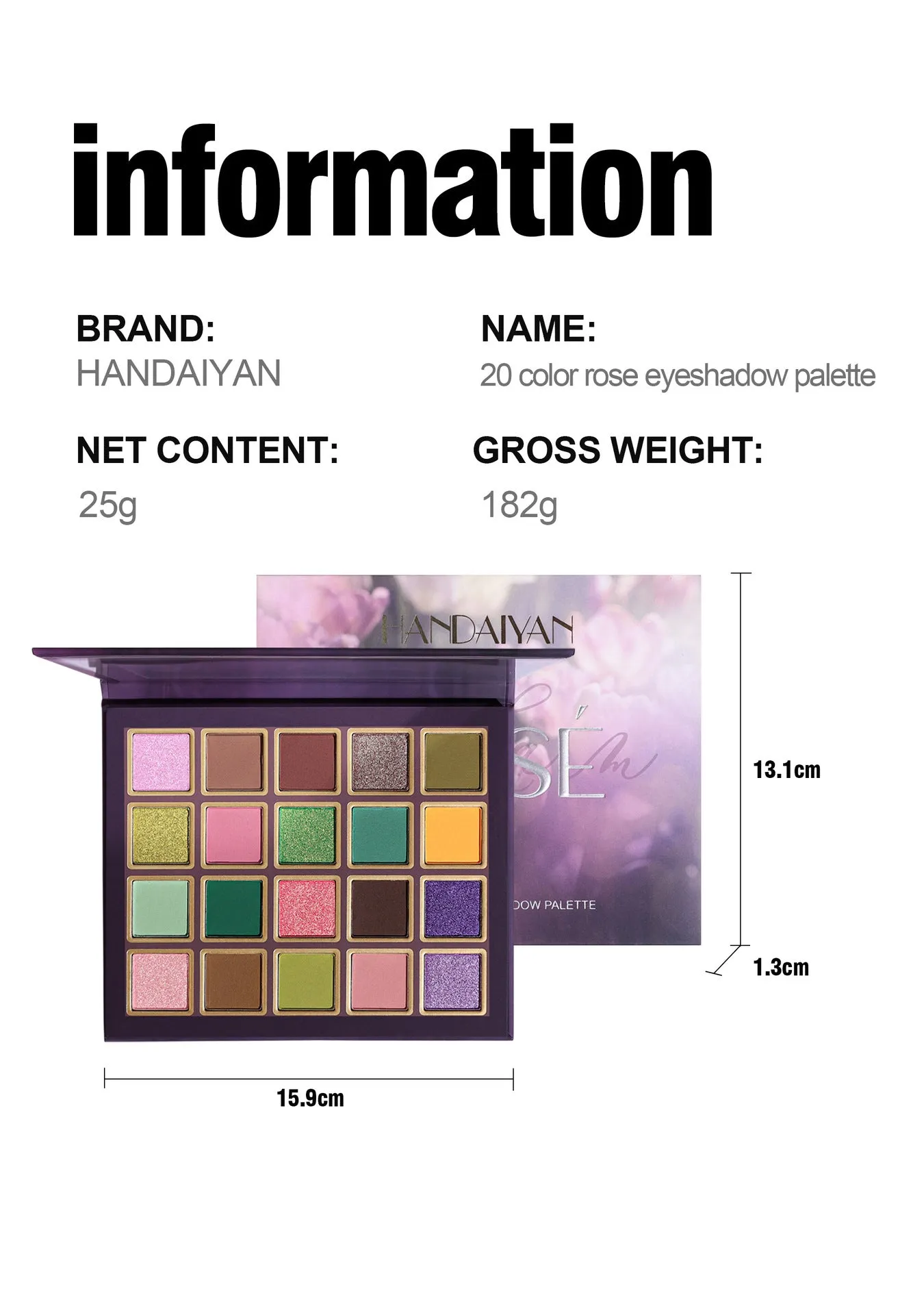 MA596 - 20-Color Eyeshadow palette