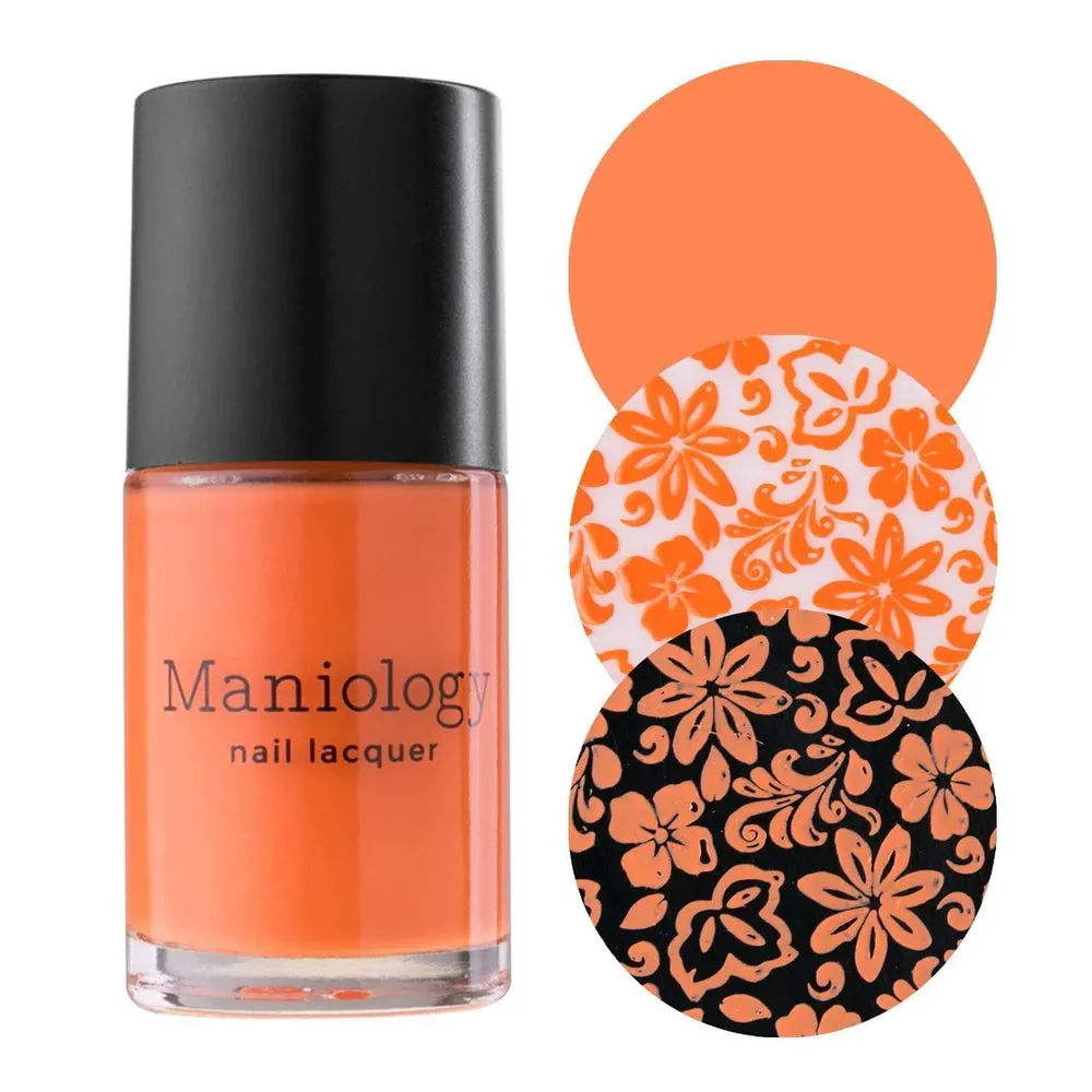 Maniology Stamping Polish | Pumpkin Head Cream Orange B254