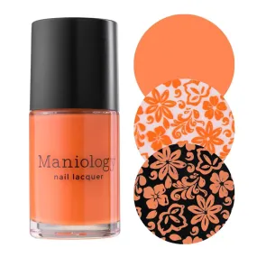 Maniology Stamping Polish | Pumpkin Head Cream Orange B254