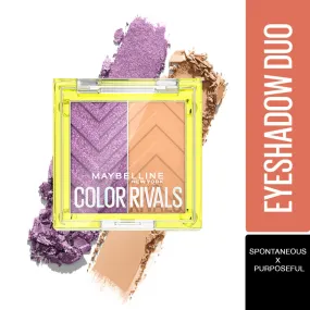 Maybelline Color Rivals Shadow Longwear Duo Eyeshadow Palette: Spontenous x Purposeful , 3g
