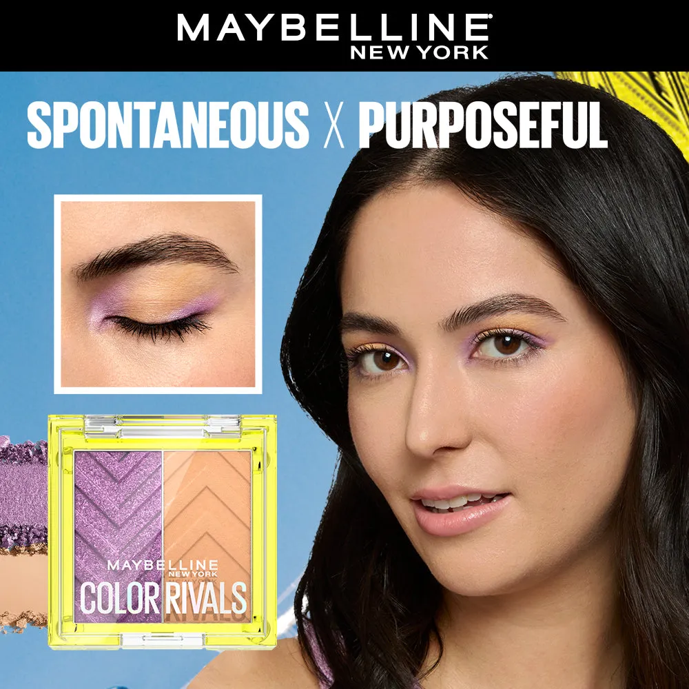 Maybelline Color Rivals Shadow Longwear Duo Eyeshadow Palette: Spontenous x Purposeful , 3g