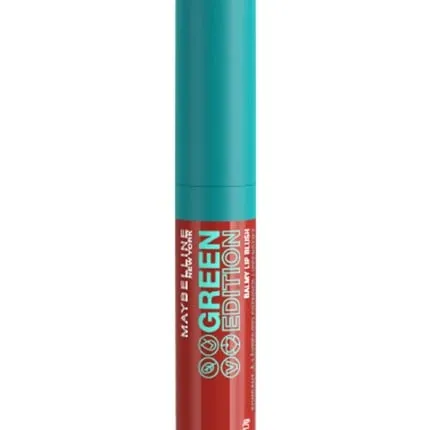 Maybelline Green Edition Balmy Lip Blush Lipstick Organic Vegan 010 Sandalwood, Maybelline New York