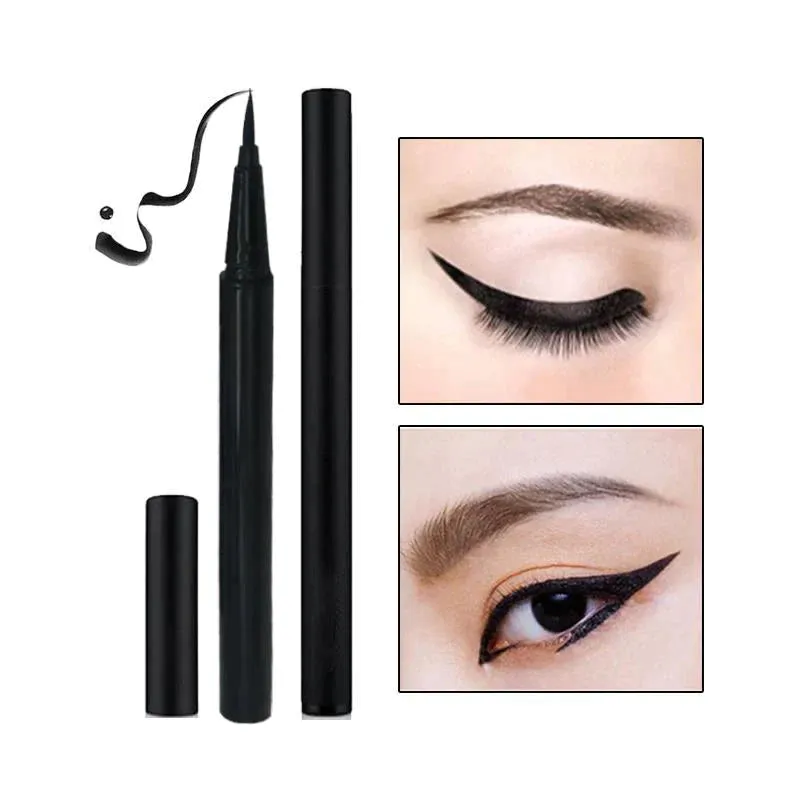New Fashion Waterproof Black Liquid Adhesive Eyeliners