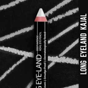 NY Bae Long Eye-Land - White (2.5 g) | Deep Intense Kohl Eye Pencil | Shimmer Finish | Enriched with Vitamin E & Castor Oil | Super Pigmented | Long lasting | One Stroke Application | Vegan