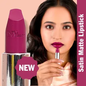 NY Bae Satin Matte Lipstick - Merry Mauve 11 | Mauve | Creamy Satin Finish | High Shine Colour | Hydrating | Long-Lasting | Weightless