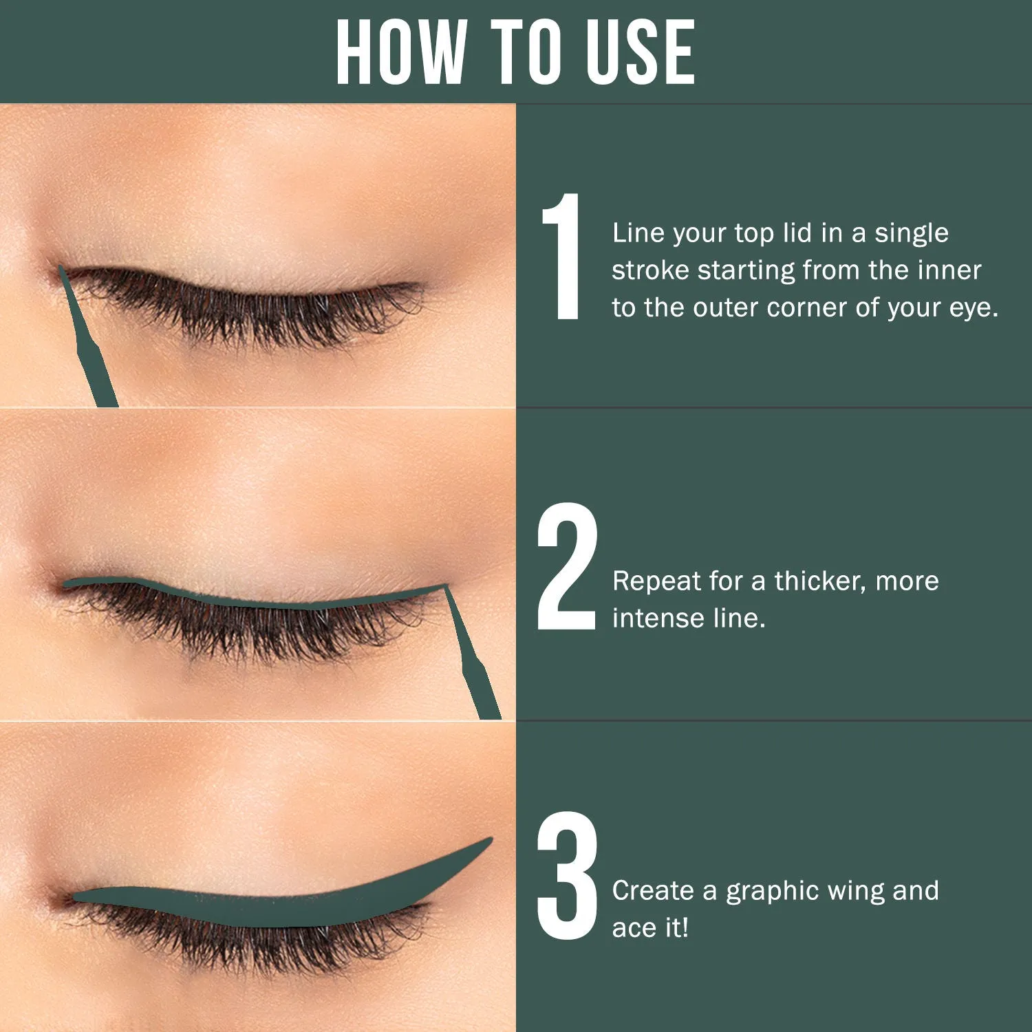 NY Bae Truly Matte Liquid Eyeliner - Glamour Green (4.5 ml) | Matte Finish | Super Pigmented | Long lasting | Quick Drying | Waterproof
