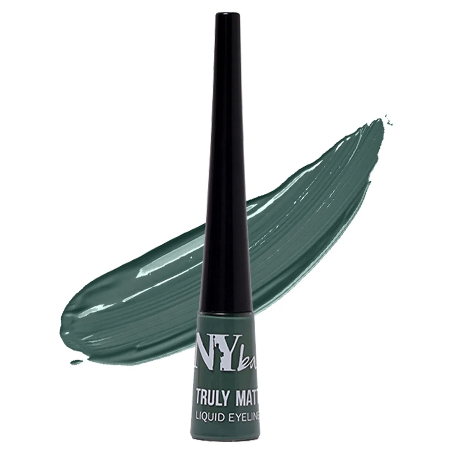 NY Bae Truly Matte Liquid Eyeliner - Glamour Green (4.5 ml) | Matte Finish | Super Pigmented | Long lasting | Quick Drying | Waterproof
