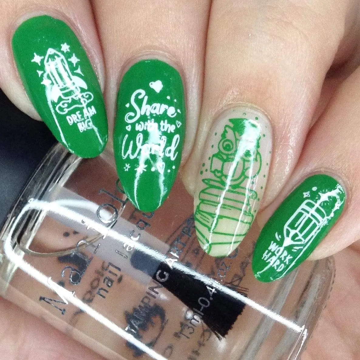 Optimism (B399) - Green Stamping Polish