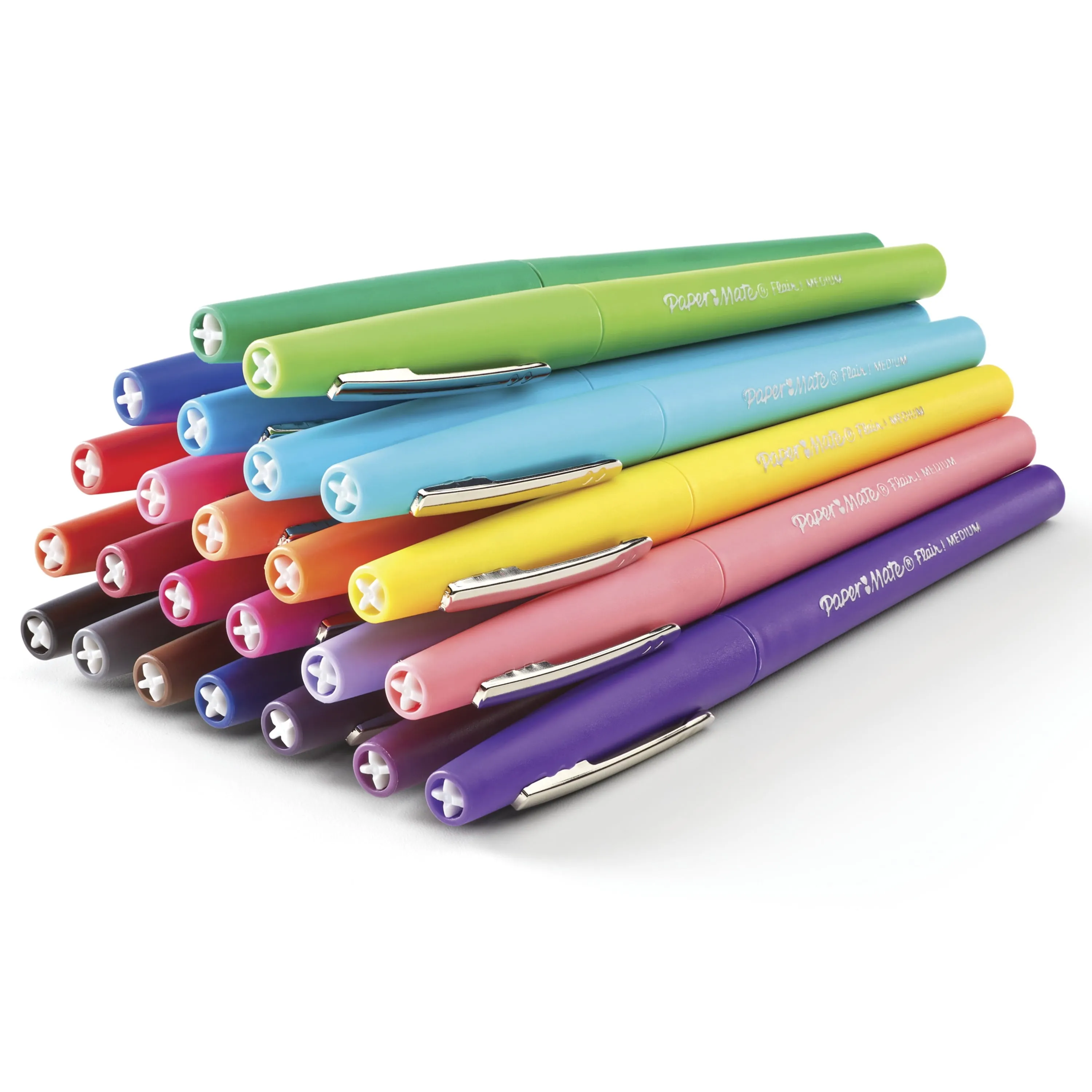 Paper Mate Flair Felt Tip Pens, Medium Tip, Limited Edition, 24 Count