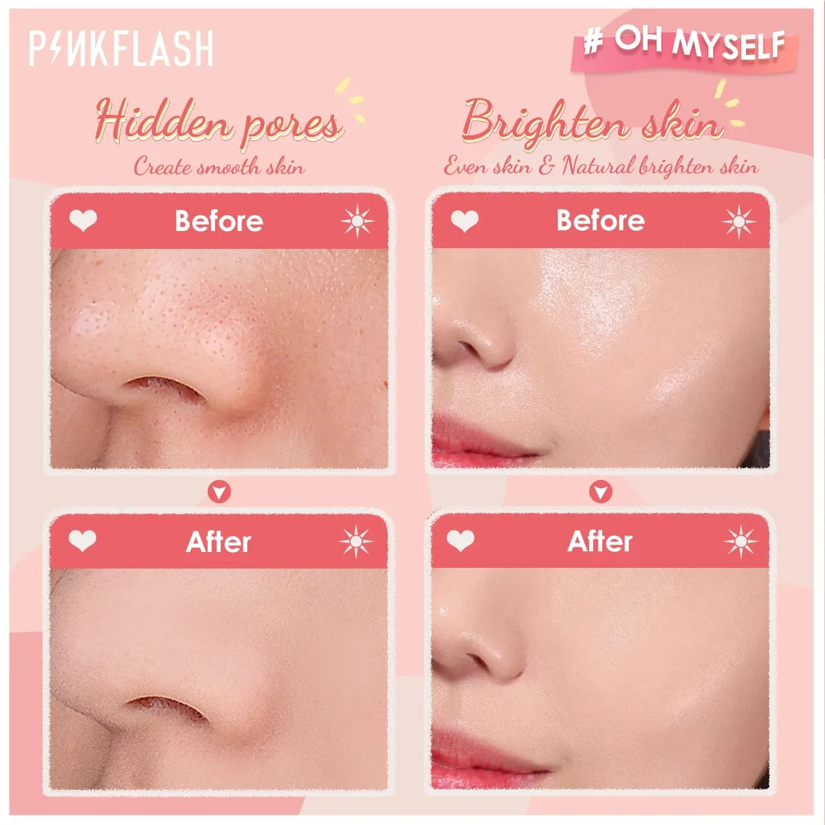 PINKFLASH 3 Colors Matte Loose Powder Waterproof Oil-control Makeup Setting Cosmetics
