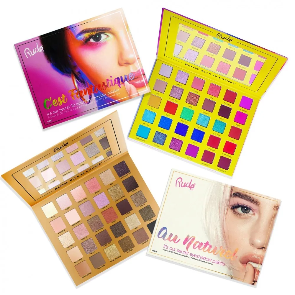 RUDE C'est Fantastique   Au Naturel Eyeshadow Palettes Bundle