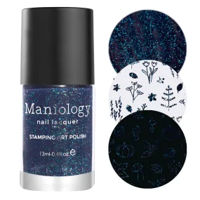 Rustic: Peacock (B454) - Blue Holo-Sanded Stamping Polish