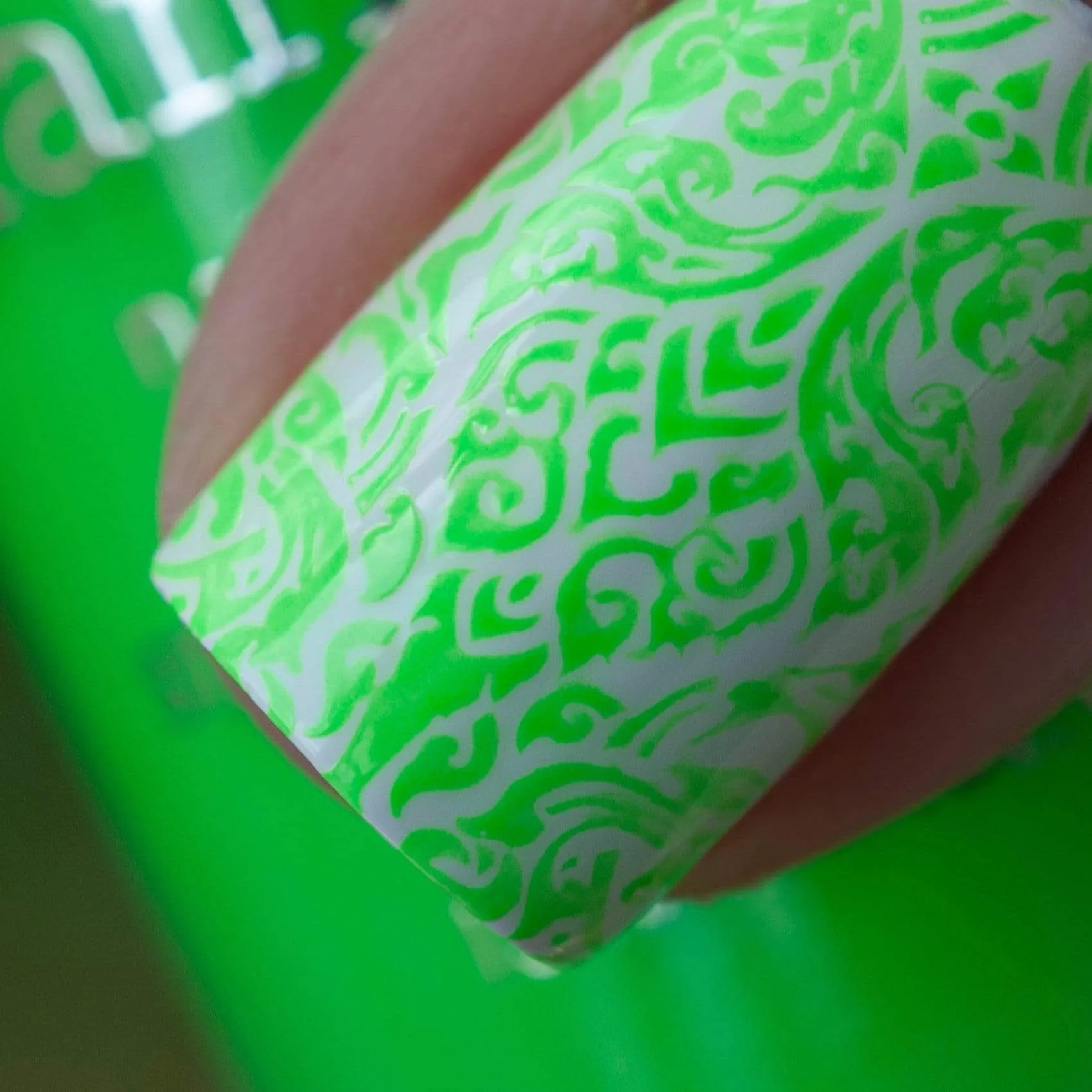 School's Out: Food Fight (B287) - Neon Green Stamping Polish