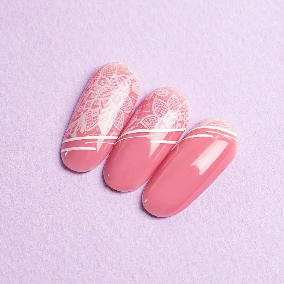 Semilac Nail Transfer Foil White Lace 23