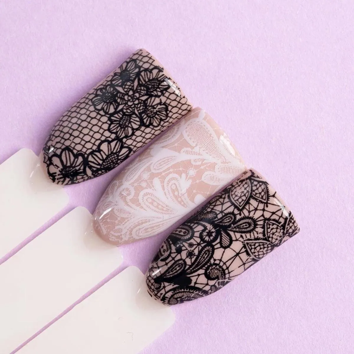 Semilac Nail Transfer Foil White Lace 23