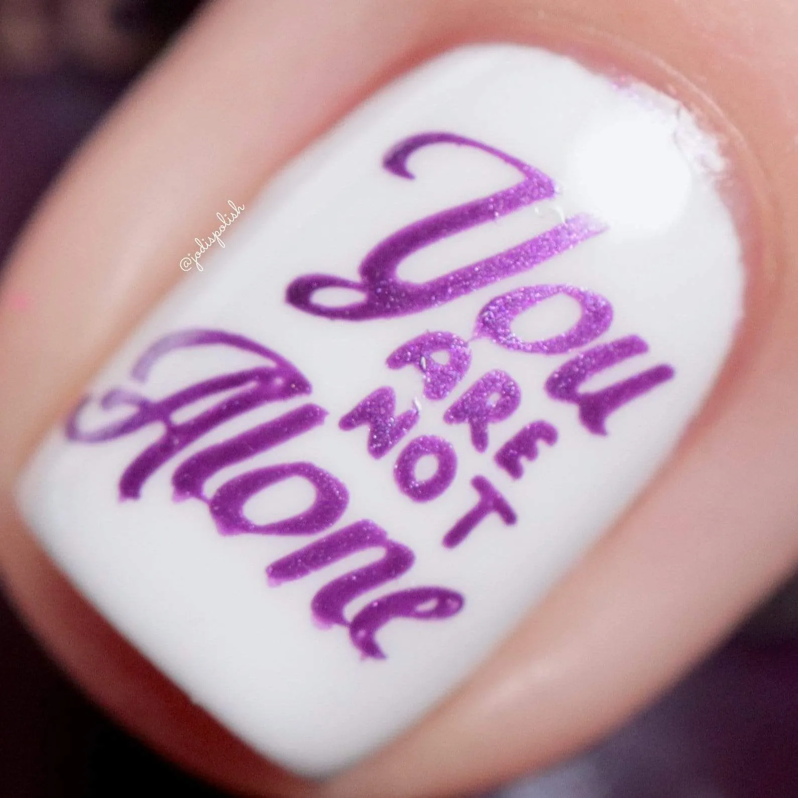 Serenity (B413) - Purple Silver Metallic Stamping Polish
