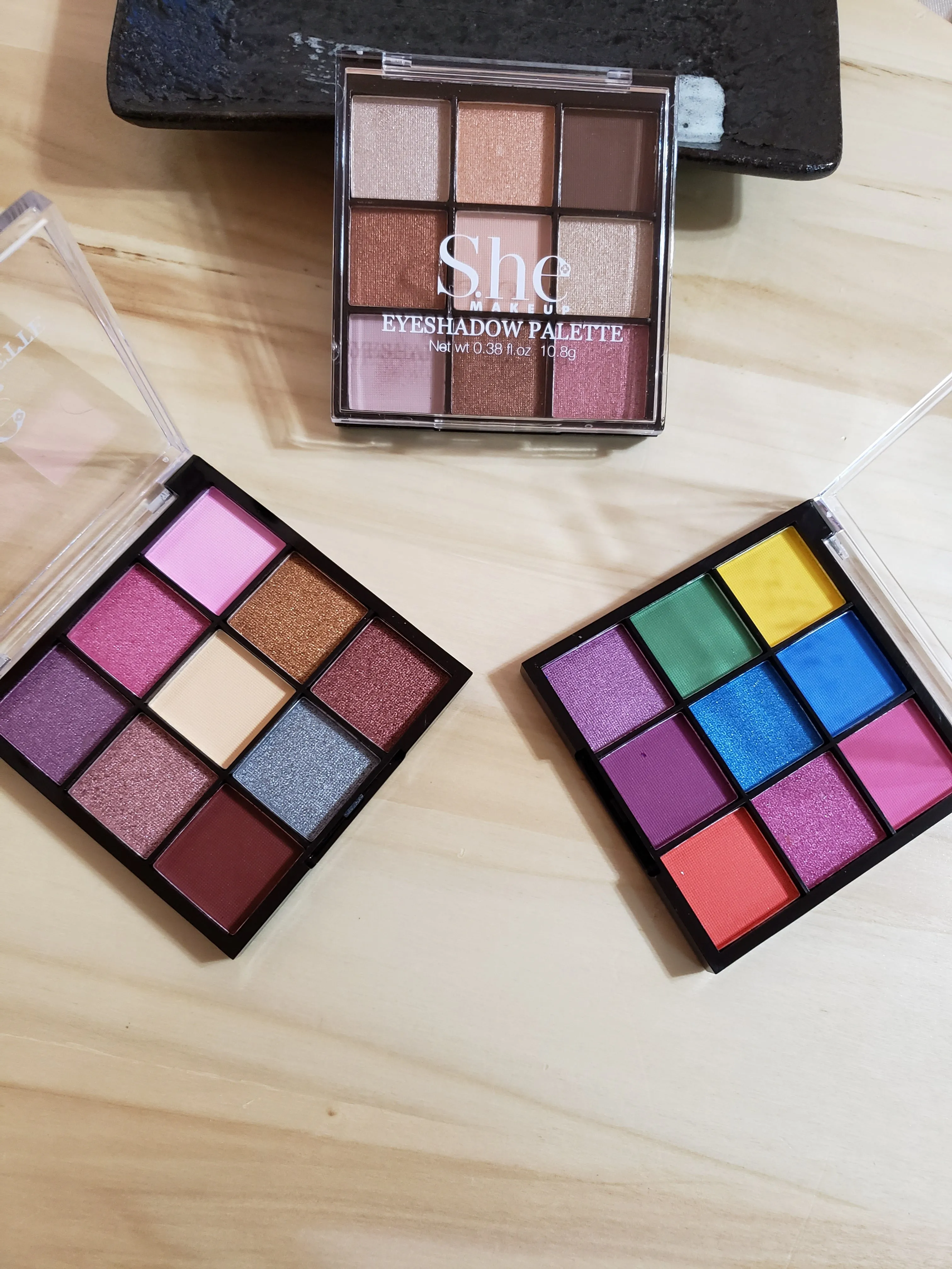 She Makeup 9 Color Travel Size Eyeshadow Palette 3 Styles To Choose From