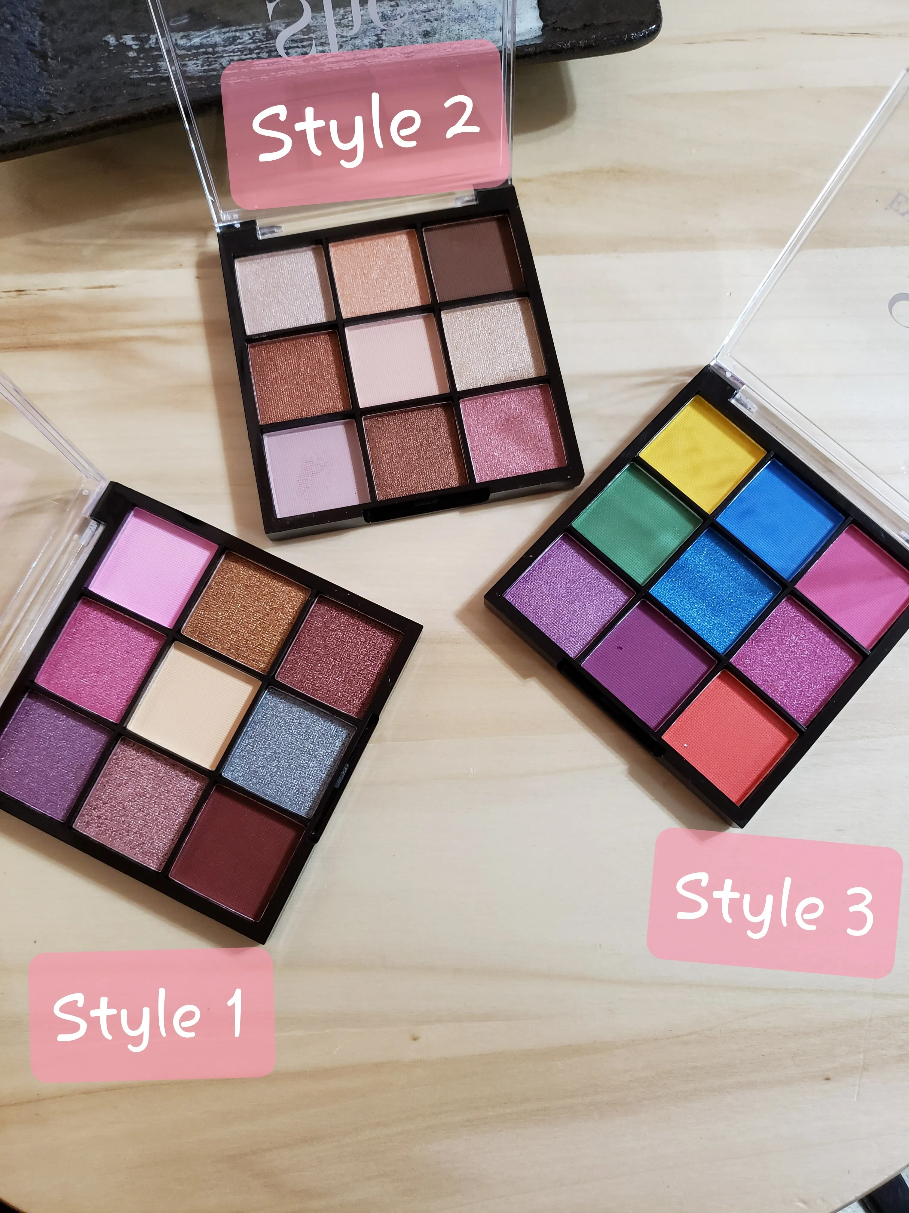 She Makeup 9 Color Travel Size Eyeshadow Palette 3 Styles To Choose From