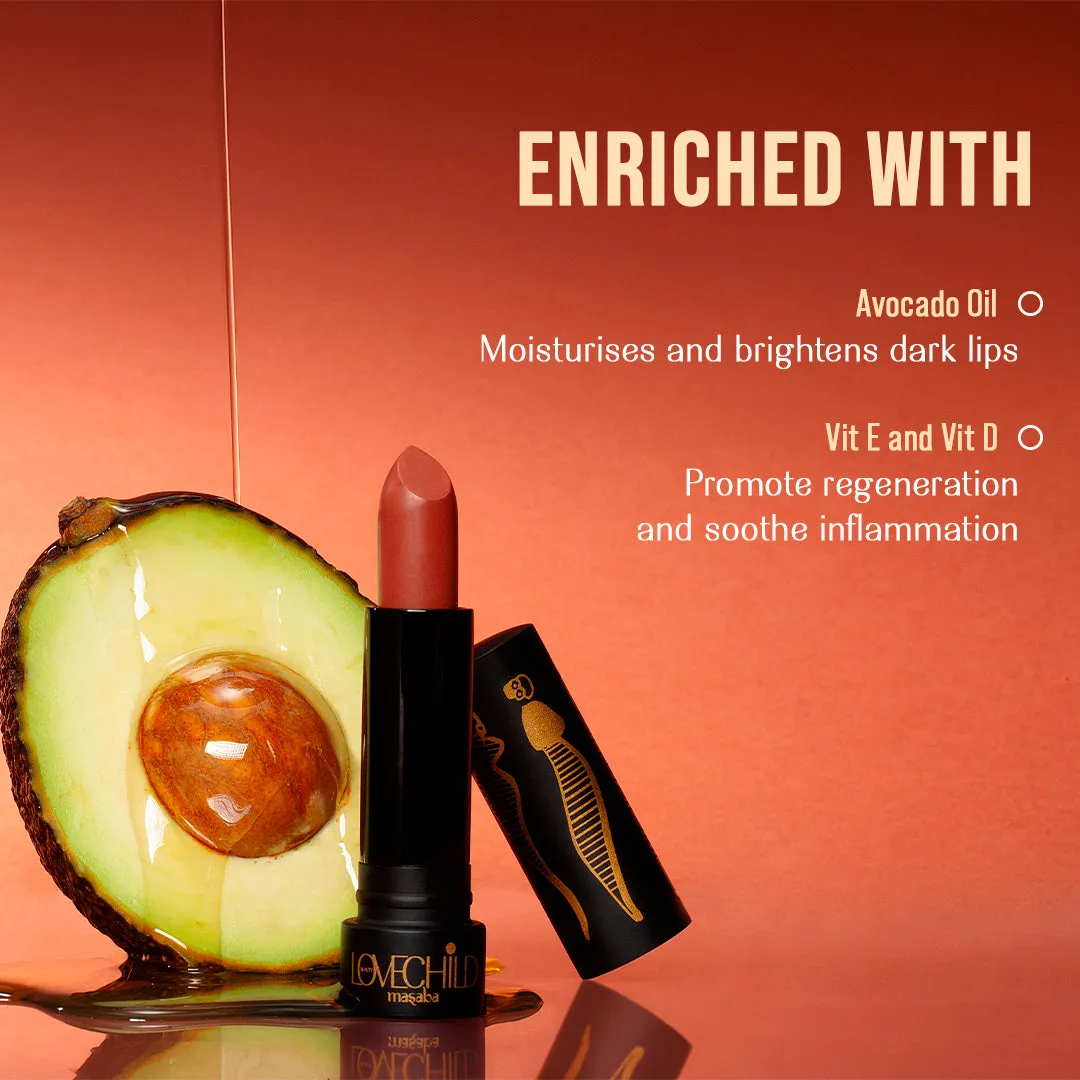 Slow Sand - Bare Browns Ultra Matte Lipstick (Caramel Brown)- Intense color pay-off